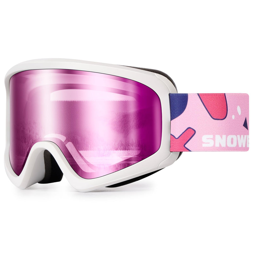 SNOWER front view of kids goggles showing full-frame clarity and fit