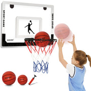 SOEVIEE front view of 23x16 backboard showing clear panel and rim, durable play