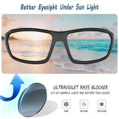 SOL PRO polarized lens reflecting road with reduced glare for clarity