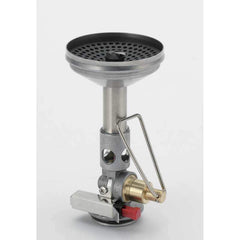 SOTO WindMaster burner with wind guard demonstrating steady flame in breezy conditions