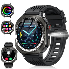 Soudorv front view showing display and slim band for clear daily tracking