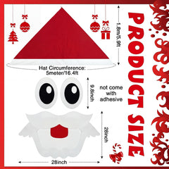 Soulchen jumbo Santa hat close-up showing polyester texture and durability