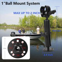 Soulkawa clamp mounted to boat rail demonstrating firm attachment benefit