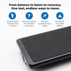 Spacer Mobility Origo Board top surface detail highlighting grip texture for safer balance work