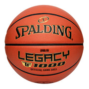 Spalding Legacy TF-1000 front view showing official logo and design, improved grip