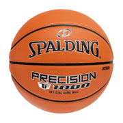 Spalding Precision front view showing panel layout and clear branding for reliable play