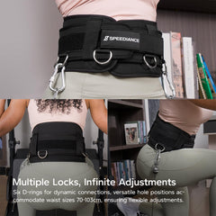 Speediance side contour displaying tapered edges for reduced chafing benefit