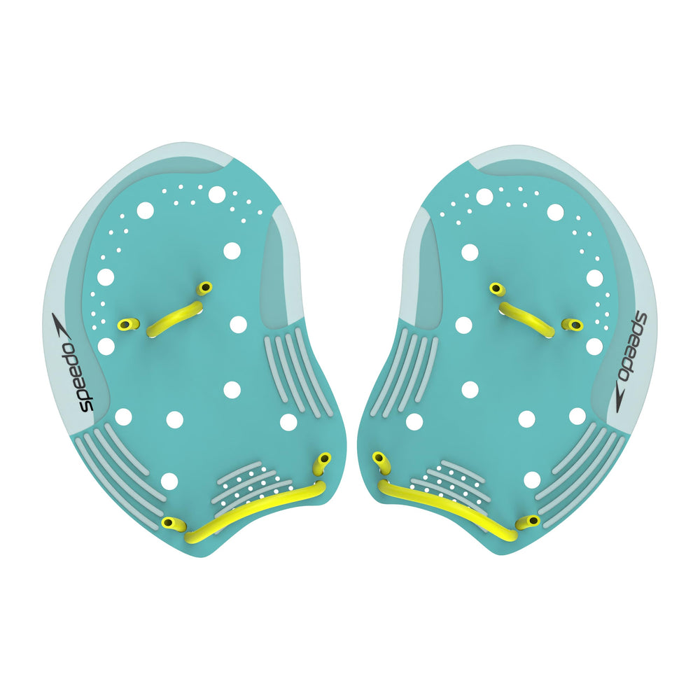Speedo front view of training paddle showing shape and fit benefit