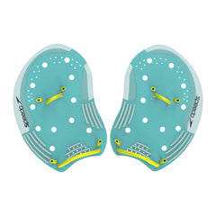 Speedo front view of training paddle showing shape and fit benefit