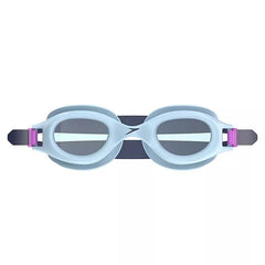 Speedo goggles worn in pool demonstrating leak-proof seal while swimming