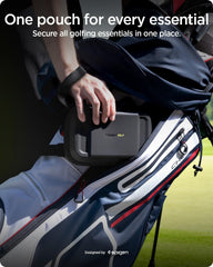 Spigen organizer opened flat 180° displaying easy access and organized layout
