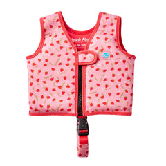 Splash About Go Splash front view in Strawberry Field showing playful print and secure fit