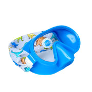Splash Place front view showing Dino print and white frame, easy identification