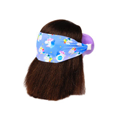 Splash Place fabric strap closeup illustrating tangle-free strap and hair-friendly comfort