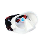Splash Place front view of mask showing comfortable fit and fun design