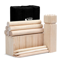 SPORT BEATS front packaging showing full Kubb set and instant-play convenience
