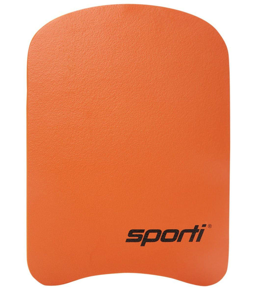 Sporti junior kickboard front view showing ergonomic shape and secure grip