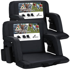 Sportneer front view showing full padded seat and upright support for comfort