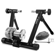 Sportneer front view showing trainer frame and compact footprint for stable workouts