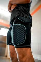 Sports Unlimited athlete wearing girdle during play demonstrating mobility benefit