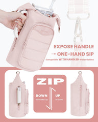 sportsnew side zipper detail allowing easy bottle access and quick hydration