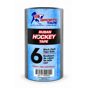 SportsTape front packaging showing six black rolls and value pack benefit