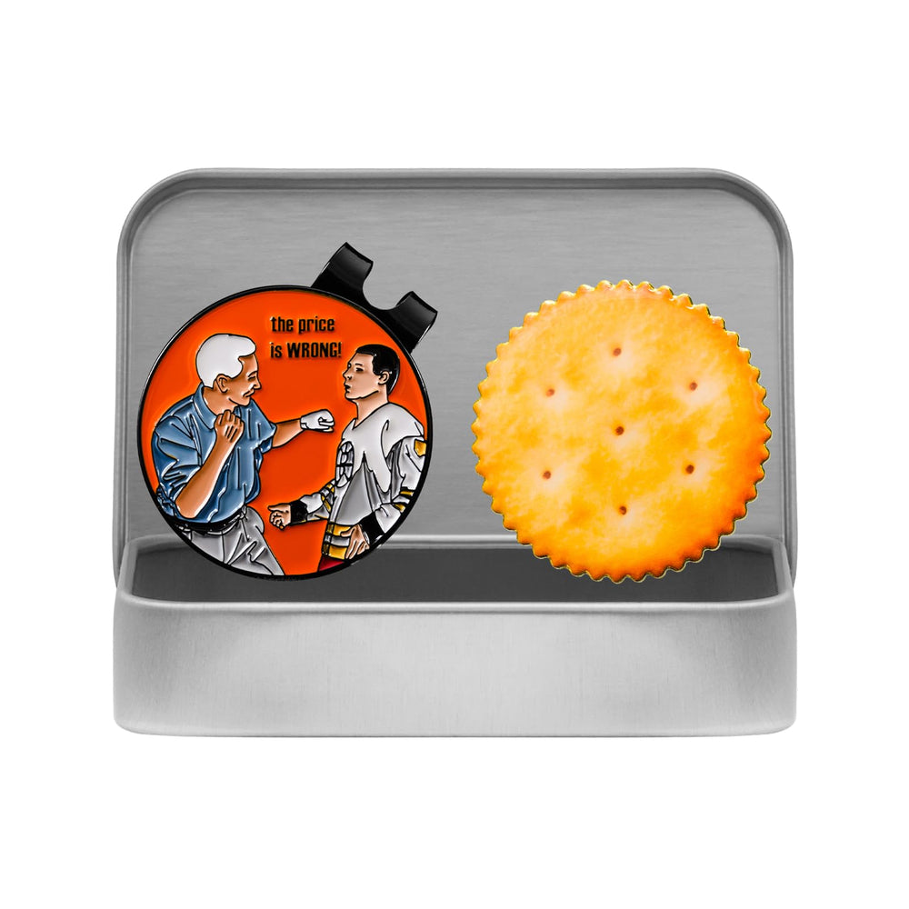 SPORTY BUFF tin box front view showing gift-ready design and easy storage benefit