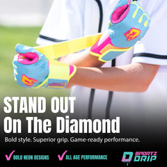 Sportz Drip Volt palm detail highlighting tacky grip advantage