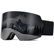 SPOSUNE front view showing wide 180° lens and clear snow visibility benefit