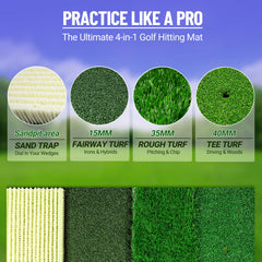 SPOYNAL fairway close-up demonstrating realistic short turf and true ball feedback