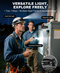 Spriak detachable flashlight close-up highlighting ergonomic grip and USB port convenience