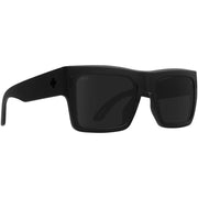 Spy Bowery front view matte black frame showing sleek profile and clear protection