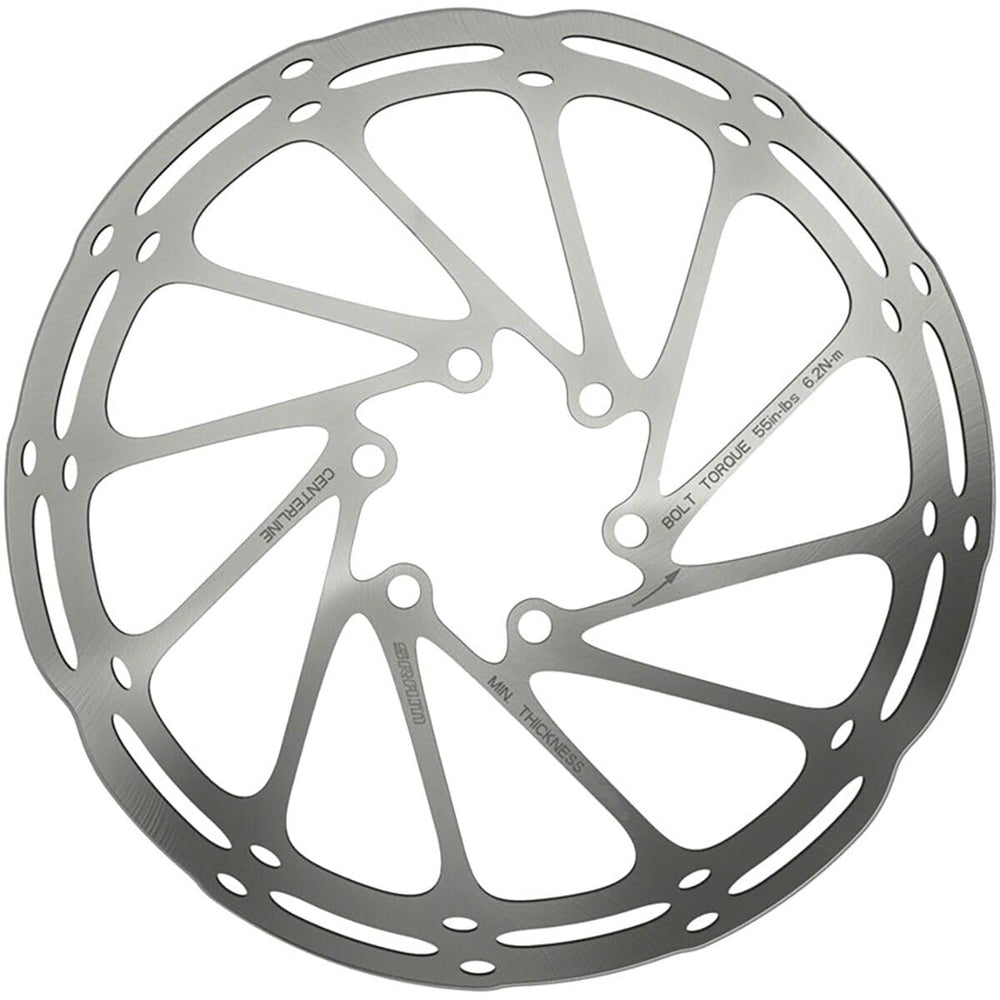 SRAM CenterLine front profile showing rotor face and consistent braking surface benefit
