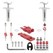 SRAM Pro DOT bleed kit v2 front view showing components for quick setup and reliable maintenance