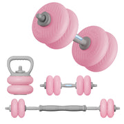 Srsrana front view of adjustable dumbbell set showing compact kit and soft plates for quiet workouts