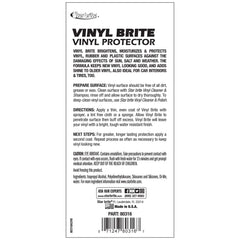 STAR BRITE close-up of restored vinyl texture demonstrating revived flexibility