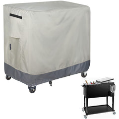 STEECA front view of beige cooler cover showing full fit and protection