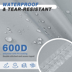 STEECA arc-shaped elastic hem fitting stern contour for secure hold