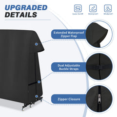 STEECA waterproof zipper with protective flap demonstrating water resistance