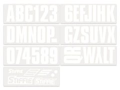 STIFFIE decals applied on boat hull demonstrating clear visibility