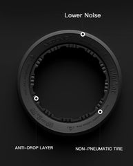 stio tire installed on Ninebot gokart demonstrating ready-to-use fitment
