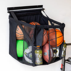 StoreYourBoard front view showing balls organized and easy access