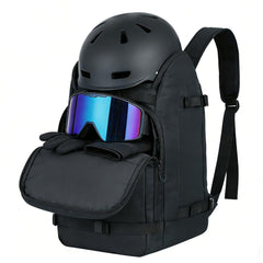 StorForge front overview of backpack showing organized 45L capacity and easy access