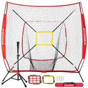 Storgem front view of 7x7 net showing target and portability benefits