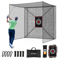 Storgem front view batting cage net showing full coverage and protection
