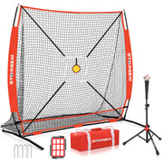 Storgem front view of 6x6 net showing large catching pocket and target benefits