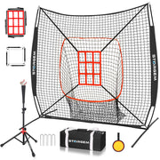 Storgem front view of the 6x6 practice net showing full frame and target for consistent training