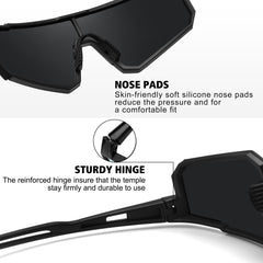 STORYCOAST non-slip nose pads close-up for stable fit and reduced slipping