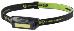 Streamlight Bandit Pro front view showing compact light and strap, ideal for hands-free work