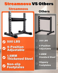 Streamnova footbase stability showing rubber feet that prevent slipping